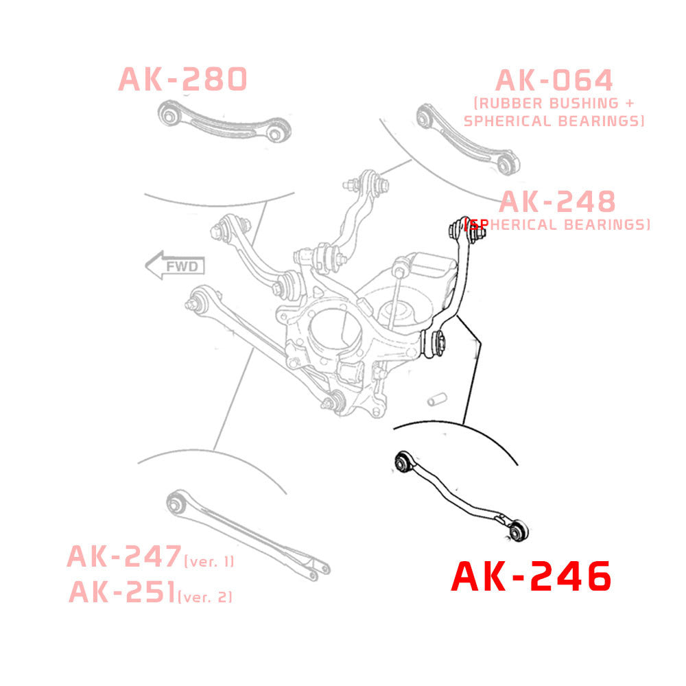 Godspeed Dodge Magnum (LX) 2005-08 Adjustable Arms With Spherical Bearings