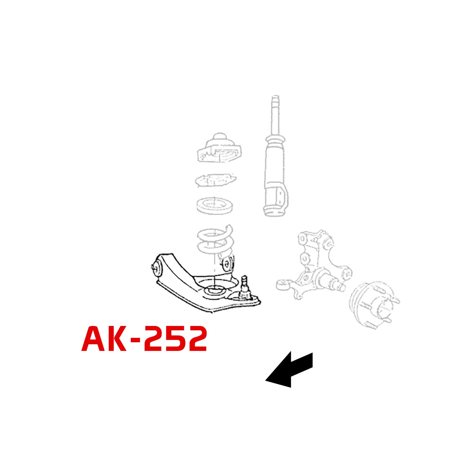 Godspeed Ford Mustang Adjustable Front Lower A-Arms With Greaseable Ball Joints(Coilover Only)