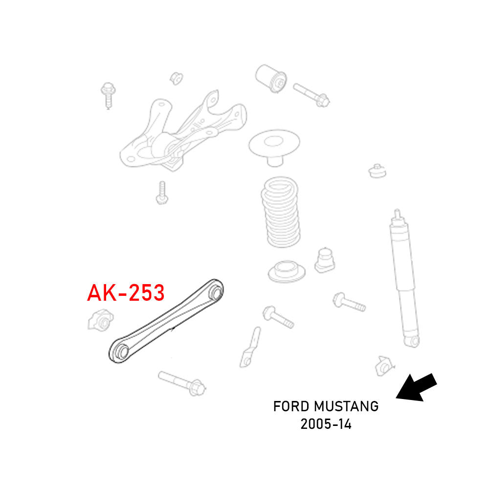 Godspeed Ford Mustang (S197) 2005-14 Adjustable Lower Control Arms With Spherical Bearings