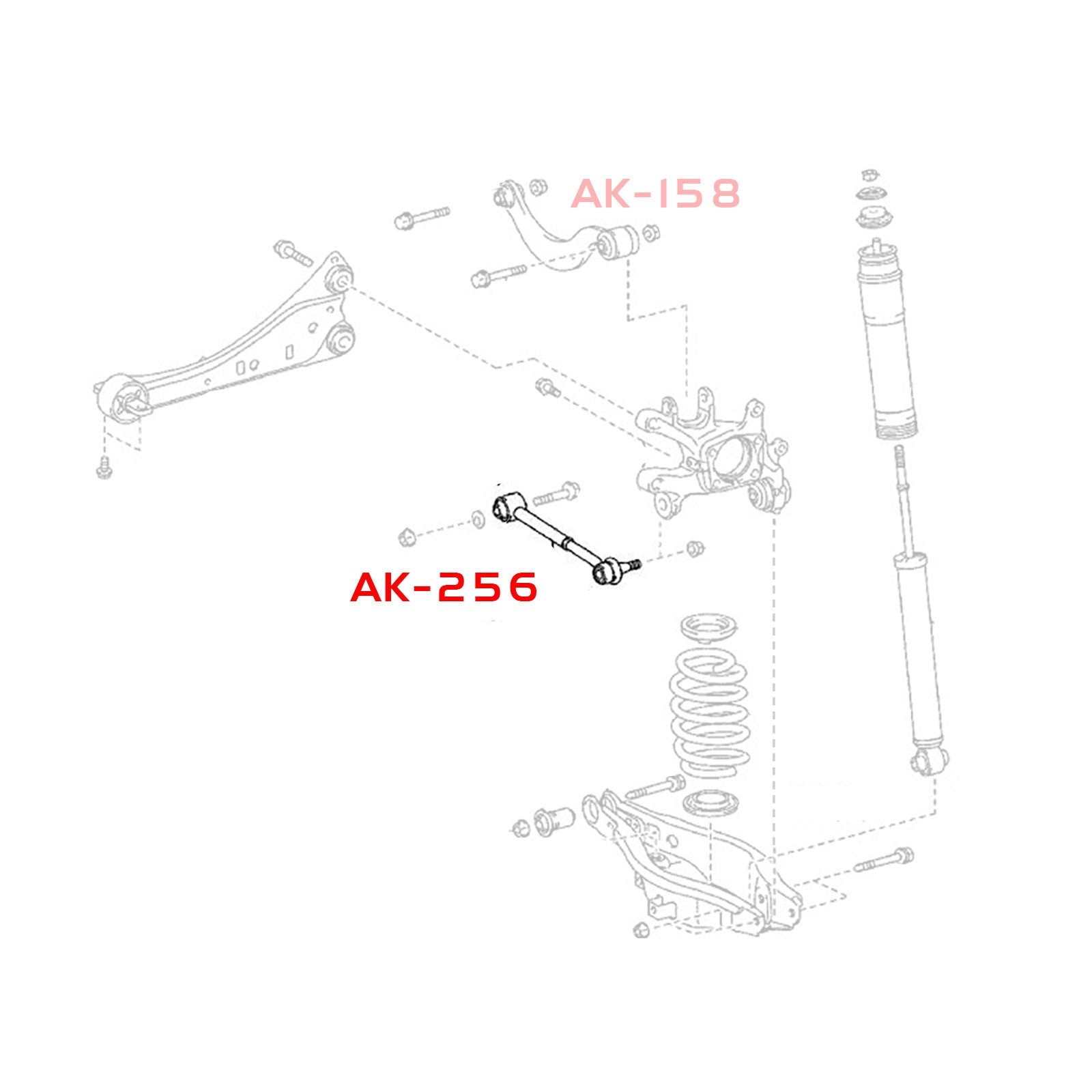 Godspeed Scion tC (AGT20) 2011-16 Adjustable Rear Toe Rear Arms With Spherical Ball Joints