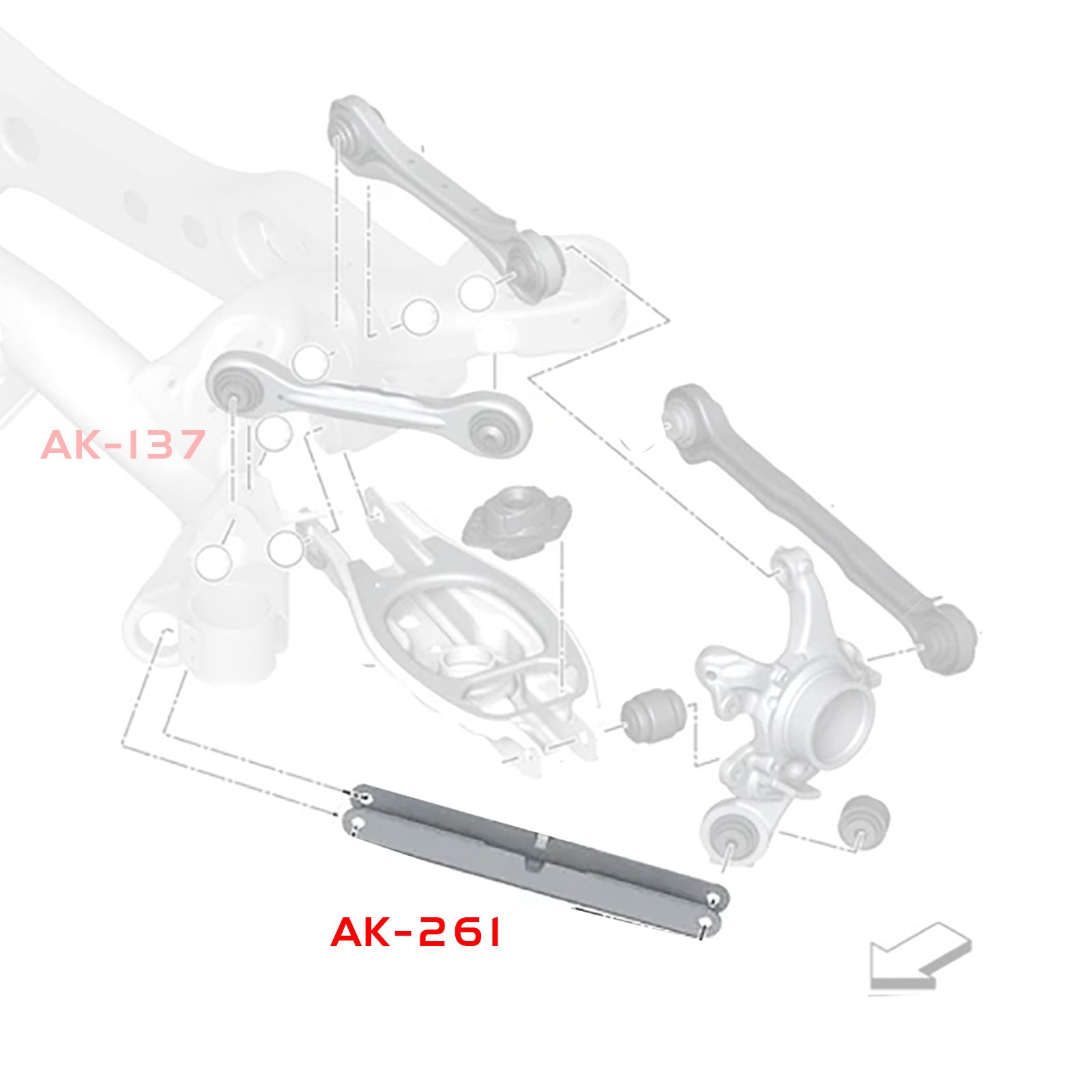 Godspeed BMW X1 (E84) 2012-15 Adjustable Trailing Arms