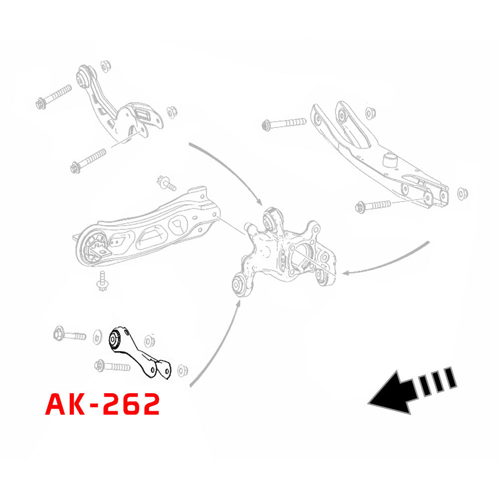 Godspeed Mercedes-Benz GLA-Class (X156) 2014-20 Adjustable Rear Toe Arms With Spherical Bearings