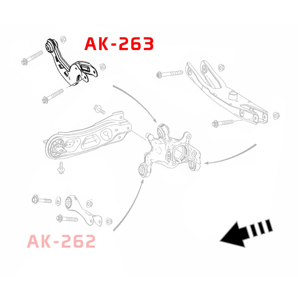 Godspeed Mercedes-Benz GLA250/GLA45 AMG (X156) 2014-20 Adjustable Rear Camber Arms With Spherical Bearings