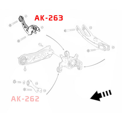 Godspeed Mercedes-Benz CLA-Class (C118) 2020-22 Adjustable Rear Arms With Spherical Bearings