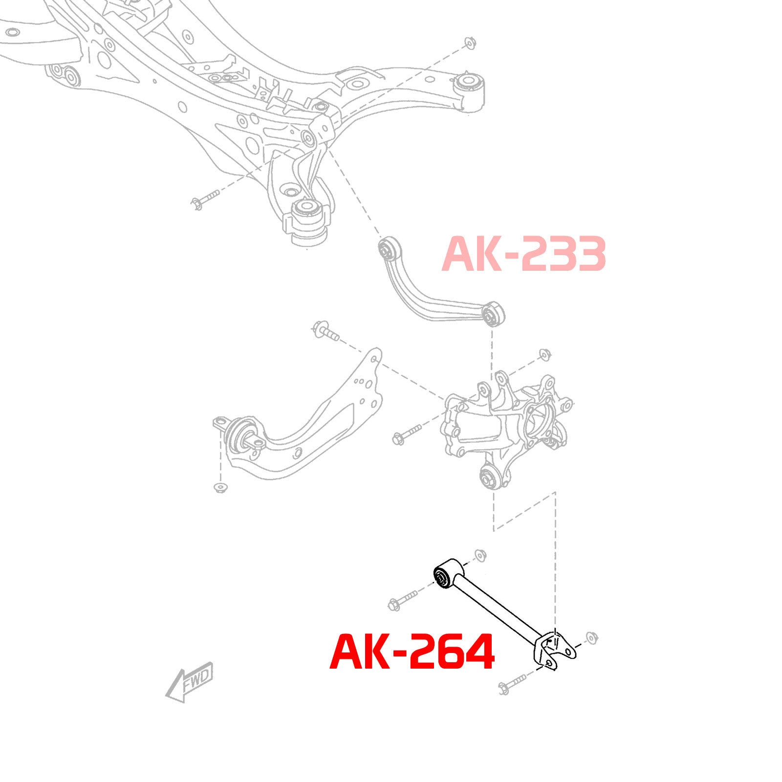 Godspeed Mazda CX-5 (KE) 2013-16 Adjustable Arms With Spherical Bearings