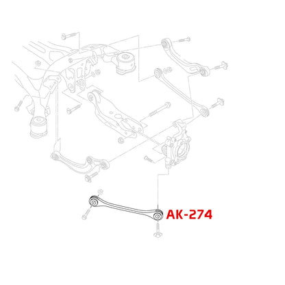Godspeed Audi Q7 (4M) 2017-24 Adjustable Rear Forward Toe Arms With Spherical Bearings