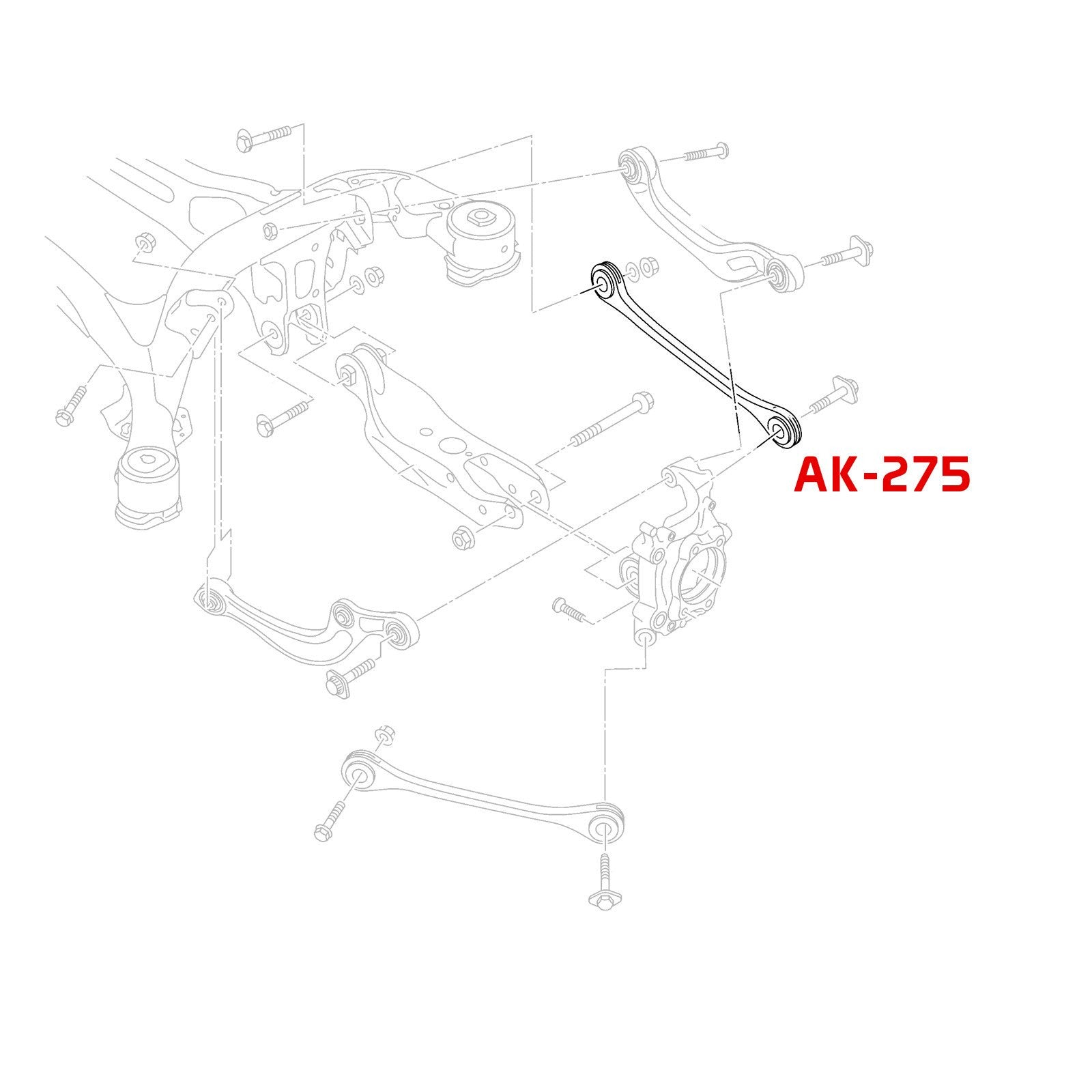 Godspeed Audi A4 Allroad (B8) 2013-16 Adjustable Rear Lateral Arms With Spherical Bearings