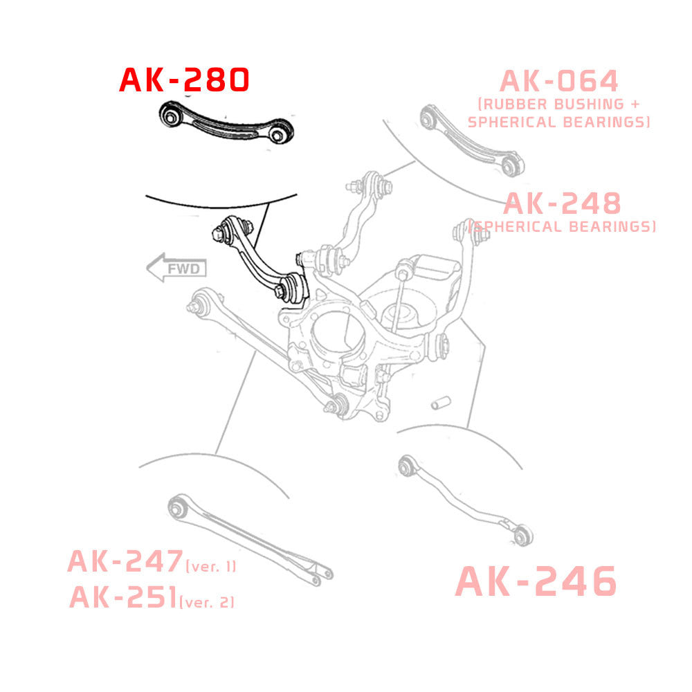 Godspeed Dodge Challenger (LC/LA) 2008-23 Adjustable Rear Tension Arms