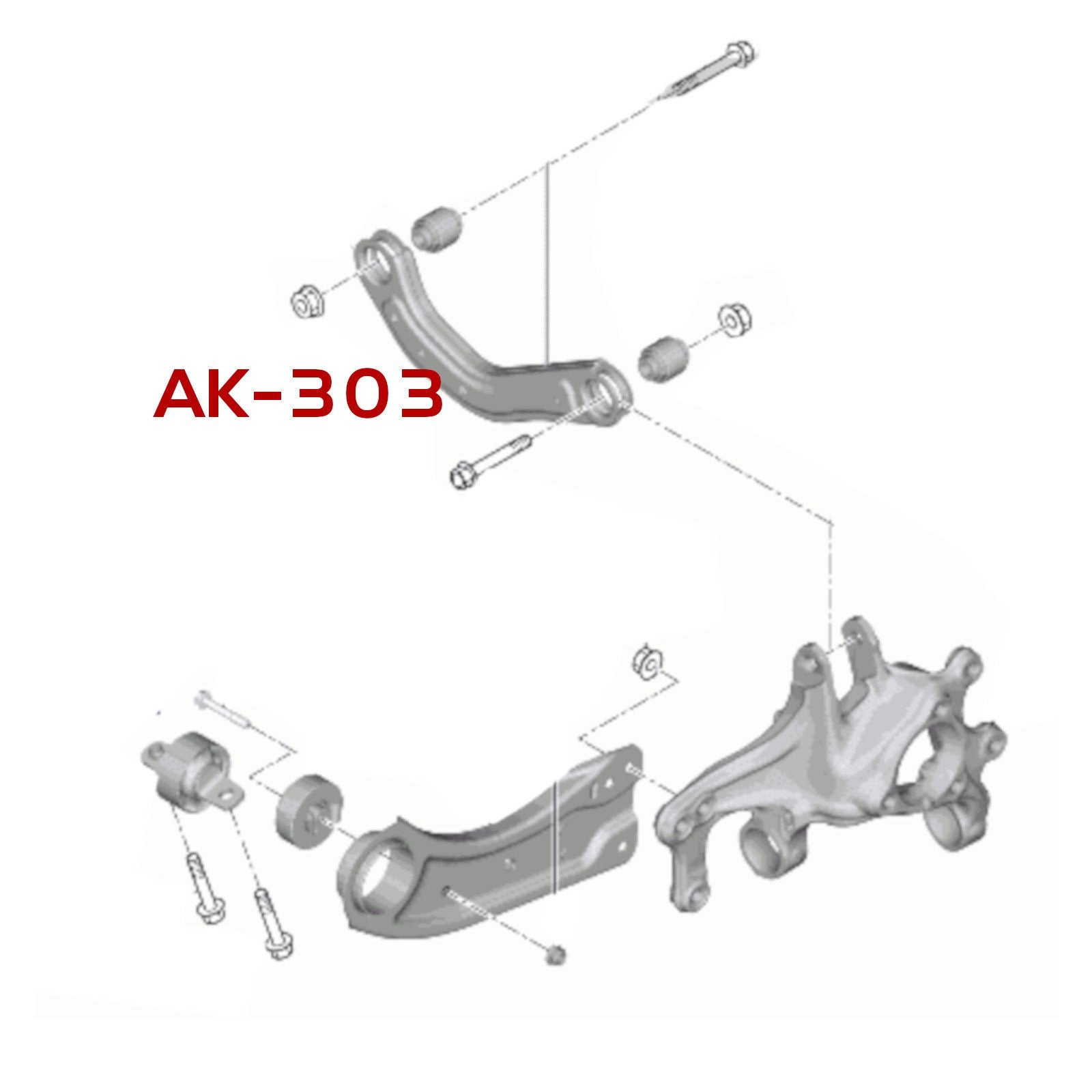 Godspeed Hyundai Sonata (DN8) 2020-23 Adjustable Camber Rear Control Arms With Spherical Bearings