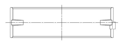 ACL Ford 4.0L AU/BA 6cyl 360 Deg Thrust Version .001 Oversized High Performance Main Bearing Set 7M2094H-001 7M2094H-001 Technical Drawing