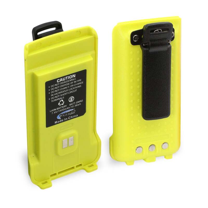 Rugged Radios GMR2 Replacement Battery with 12v Charge Port and Belt Clip Safety Yellow BAT-GMR2-HV BAT-GMR2-HV Photo - Primary