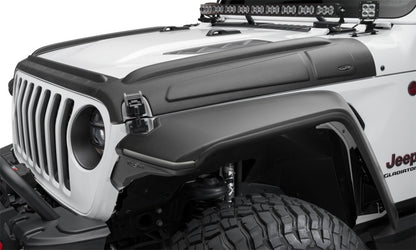 Bushwacker 07-18 Jeep Wrangler JK/JKU Trail Armor Hood Armor (3pc Set) - Tex. Black 14129 14129 Photo - Primary