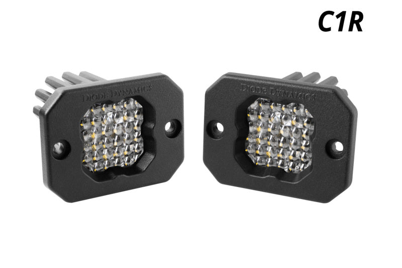 Diode Dynamics Stage Series C1R - White Flood Flush Mount LED Pod (Pair) DD7427P DD7427P Photo - Primary