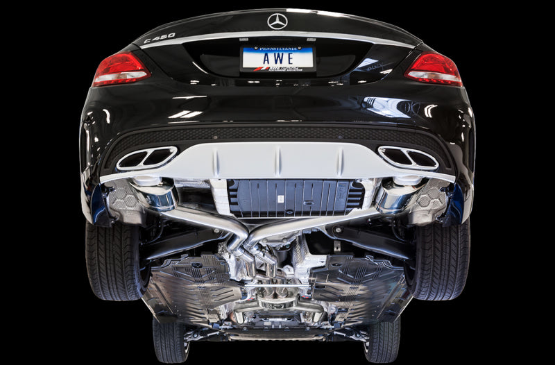 AWE Tuning Mercedes-Benz W205 C450 AMG / C400 Touring Edition Exhaust 3015-31012 3015-31012 Photo - Mounted