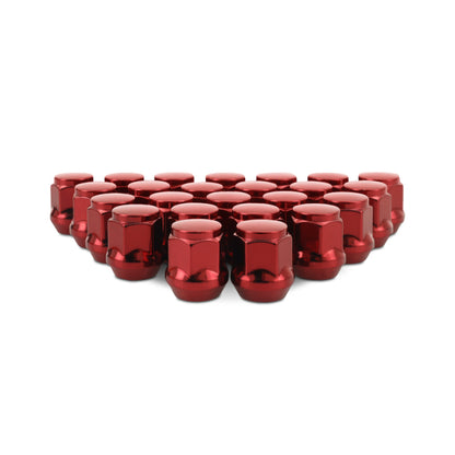 Mishimoto Steel Acorn Lug Nuts M14 x 1.5 - 24pc Set - Red MMLG-AC1415-24RD MMLG-AC1415-24RD User 1