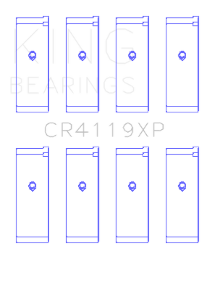 King Engine Bearings King Mitsubishi 4G91/4G92/4G93 16V (Size 0.25mm) XP - Series Performance Rod Bearing Set CR4119XP0.25 CR4119XP0.25 Photo - Primary