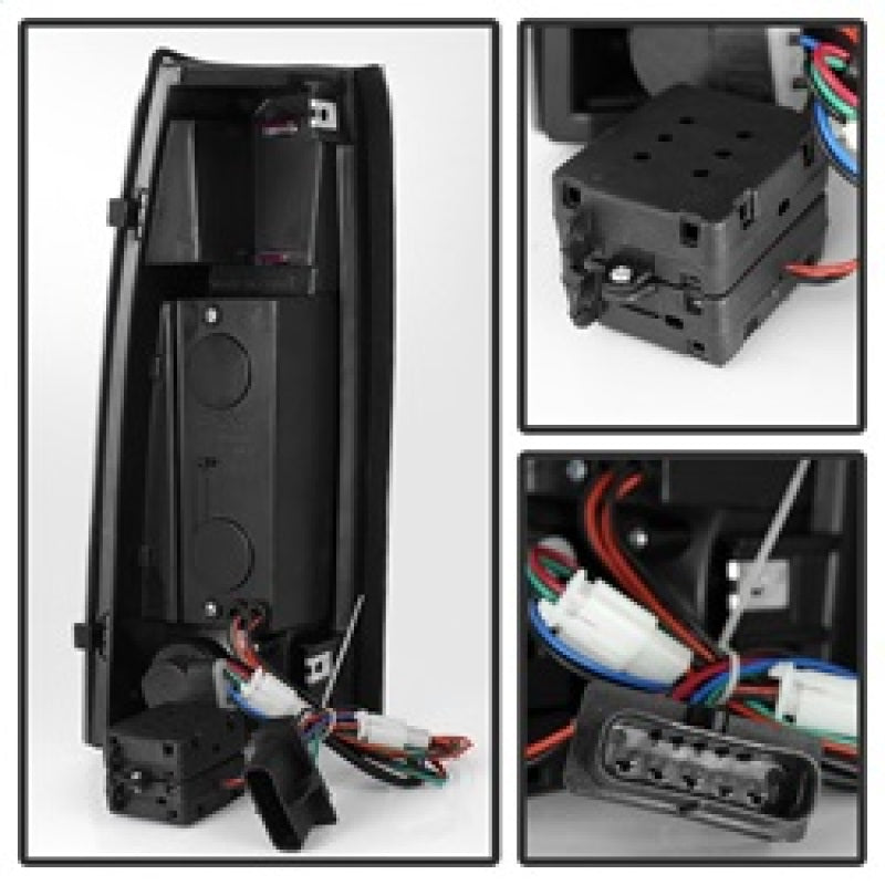SPYDER Xtune Yukon Denali 99-00 LED Tail Lights Black ALT-JH-CCK88-LED-BK 9022449 9022449 Photo - Unmounted