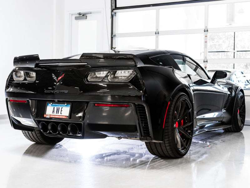 AWE Tuning 14-19 Chevy Corvette C7 Z06/ZR1 (w/o AFM) Touring Edition Axle-Back Exhaust w/Black Tips 3015-43143 3015-43143 Photo - Mounted