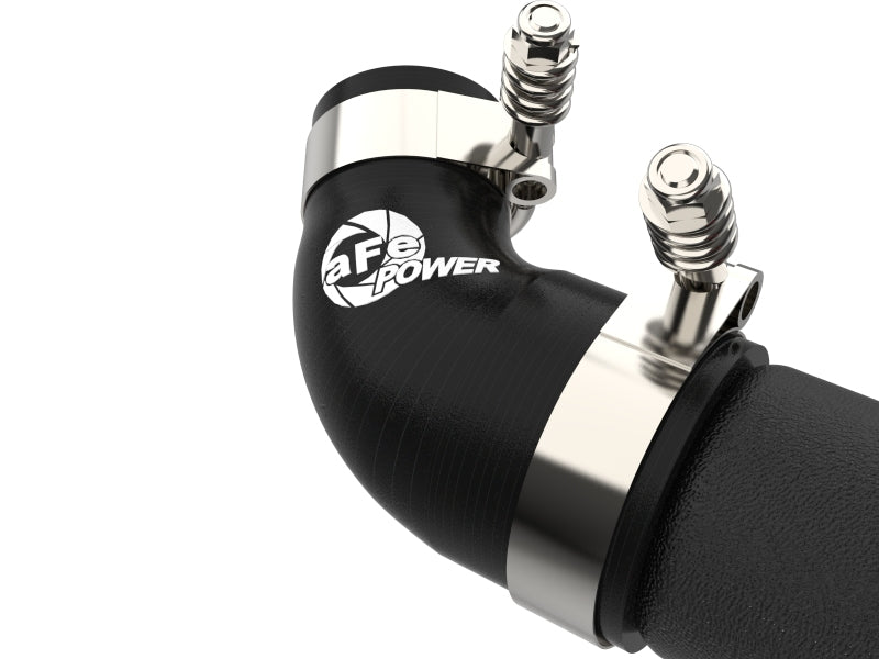 aFe Kia Stinger 18-22 V6-3.3L (tt) BladeRunner Hot Charge Pipe- Black 46-20508-B 46-20508-B Photo - Close Up