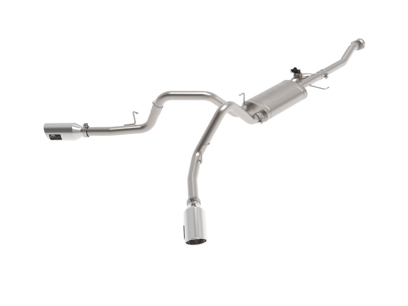 aFe Gemini XV 3in 304 SS Cat-Back Exhaust 2021 Ford F-150 V6 2.7L/3.5L (tt)/V8 5.0L w/ Polished Tips 49-33129-P 49-33129-P Photo - Primary