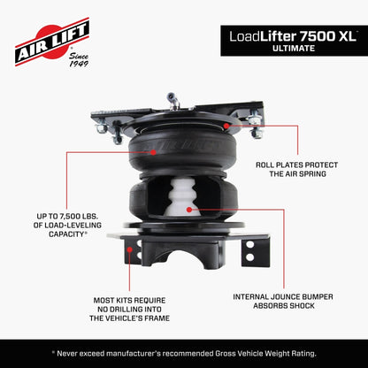 AIRLIFT LoadLifter 7500XL for 11-17 GM 2500/3500 57538 Features and Benefits