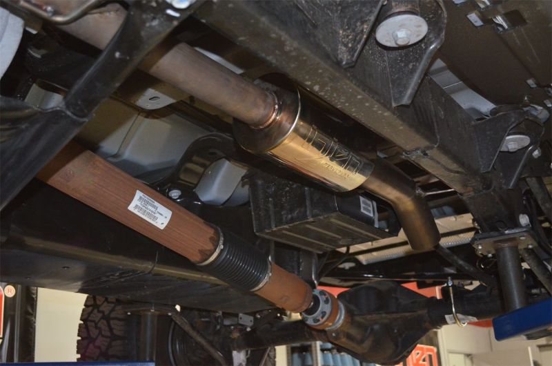Injen 12-14 Jeep Wrangler 4 Door Models Only Cat-Back Stainless Steel SES5003HT Photo - Mounted