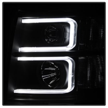 SPYDER Xtune Chevy Silverado 1500/2500/3500 07-13 Projector Headlights Black PRO-JH-CS07-LED-BK 9027796 9027796 Photo - Unmounted