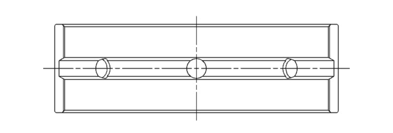 ACL Toyota 1GR-FE V6 Tundra .025mm Oversized High Performance Main Bearing Set 4M8263H-.025 4M8263H-.025 Technical Drawing