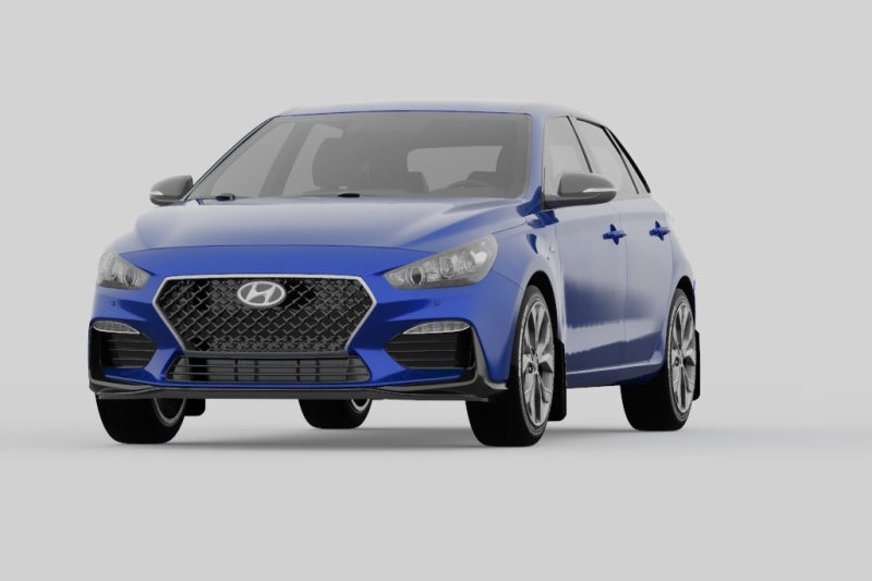 Rally Armor 2019+ Hyundai Elantra N Line UR White Mud Flap w/ Black Logo MF59-UR-WH/BLK MF59-UR-WH/BLK User 1