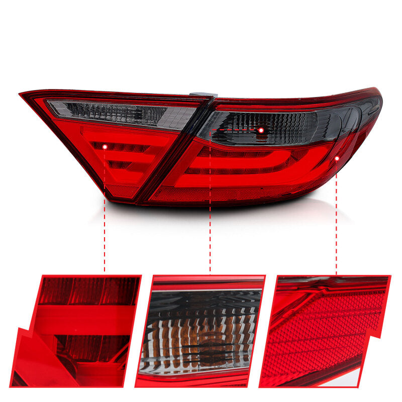 Anzo 2015-2016 Toyota Camry LED Taillights Smoke 321336 Photo - Close Up