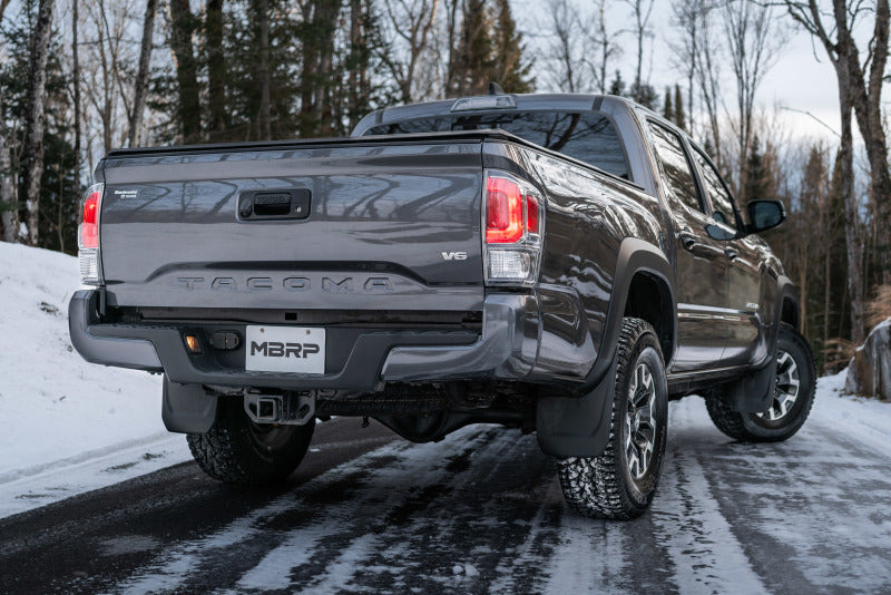 MBRP 2016 Toyota Tacoma 3.5L Cat Back Turn Down Style Aluminized Exhaust S5339AL Photo - lifestyle view