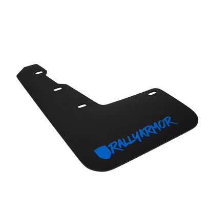 Rally Armor 15+ Subaru WRX & STi Sedan Only UR Black Mud Flap w/ Blue Logo and Altered Font MF32-UR-BLK/BL-X MF32-UR-BLK/BL-X Photo - Primary
