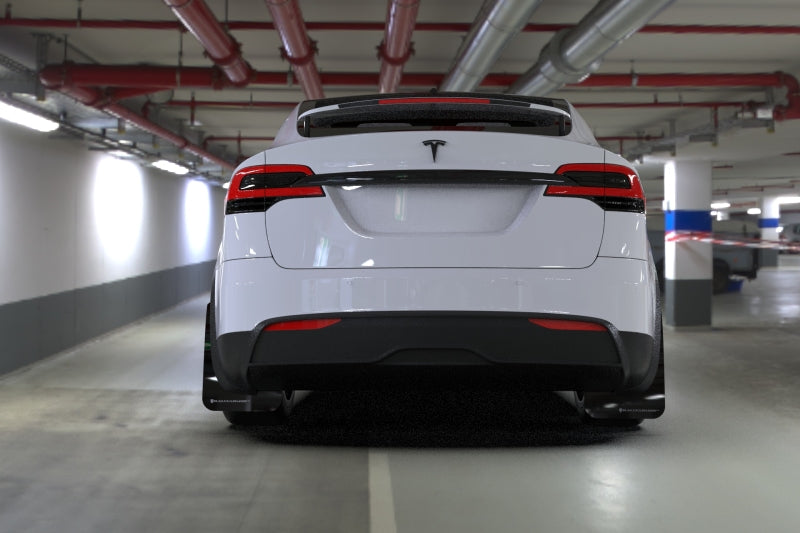 Rally Armor 2022 Tesla Model X Black UR Mud Flap w/ White Logo MF102-UR-BLK/WH MF102-UR-BLK/WH User 1