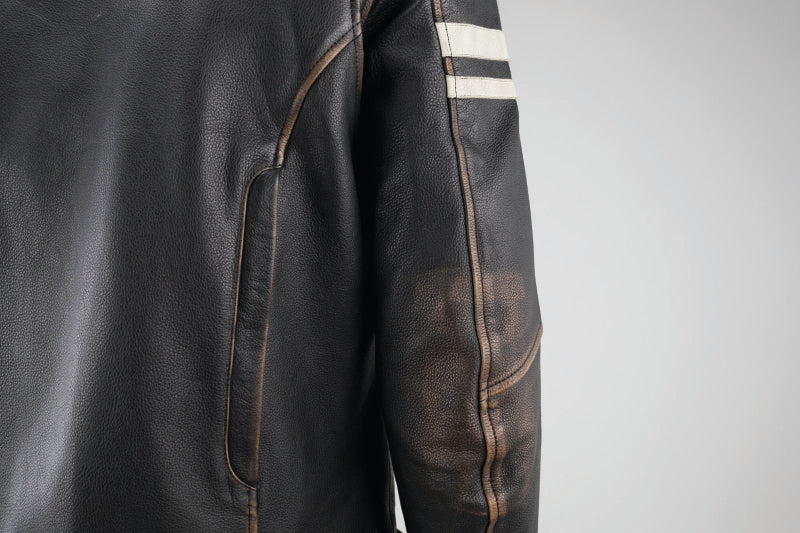 Kuryakyn Leather By River Road Hoodlum Vintage Leather Jacket Black - Small 094382 094382 User 3