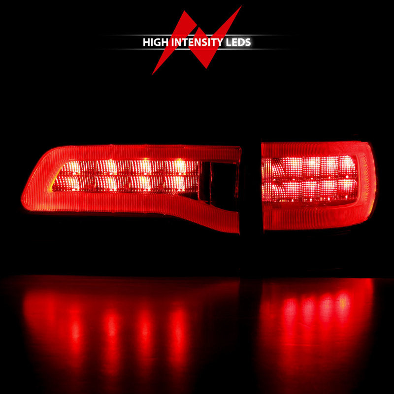 Anzo 2014-2016 Jeep Grand Cherokee LED Taillights Red/Smoke 311269 Photo - Unmounted