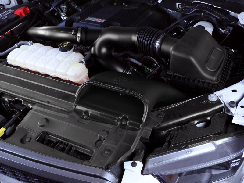 aFe Quantum Cold Air Intake System Scoop 15-18 Ford F150 EcoBoost V6-3 53-10008S Photo - Mounted