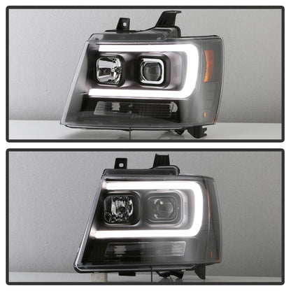 Spyder 07-14 Chevy Suburban/1500/2500/Tahoe V2 Projector Headlights All Blk PRO-YD-CSUB07V2-DRL-BKV2 5085986 5085986 Photo - Unmounted