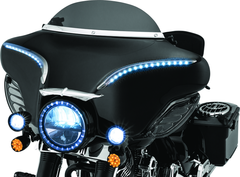 Kuryakyn Windshield Trim Flht/X Chr 1310 1310 User 1