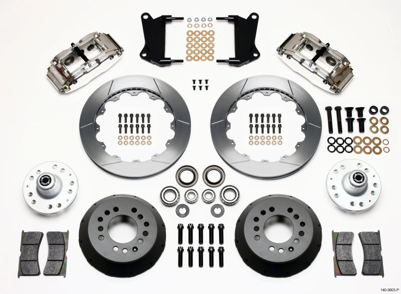 Wilwood Narrow Superlite 6R Front Hub Kit 12.88in Polished 67-69 Camaro 64-72 Nova Chevelle 140-9803-P 140-9803-P Photo - Primary