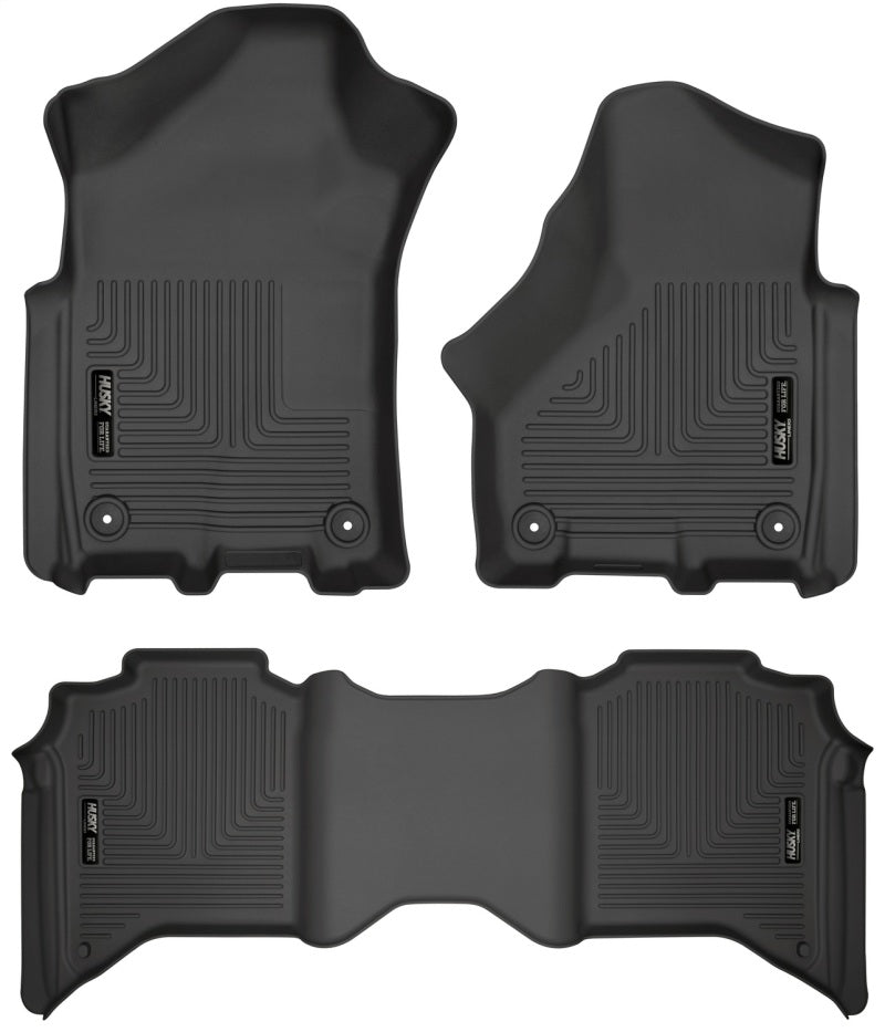 Husky Liners 19-21 Ram 2500/3500 Crew Cab Weatherbeater Black Front & 2nd Seat Floor Liners 94111 94111 Photo - Primary