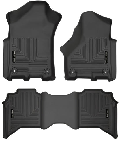 Husky Liners 19-21 Ram 2500/3500 Crew Cab Weatherbeater Black Front & 2nd Seat Floor Liners 94111 94111 Photo - Primary