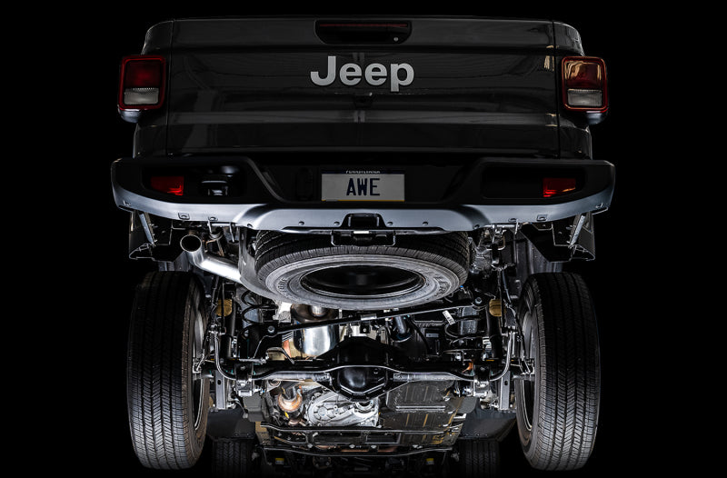 AWE Tuning 07-18 Jeep Wrangler JK/JKU 3.6L Trail Edition Cat-Back Exhaust 3015-21007 3015-21007 Photo - Mounted