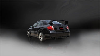 Corsa Performance 11-13 Subaru Impreza Sedan STI 2.5L Turbo Manual Black Sport Cat-Back 14863BLK Photo - Mounted