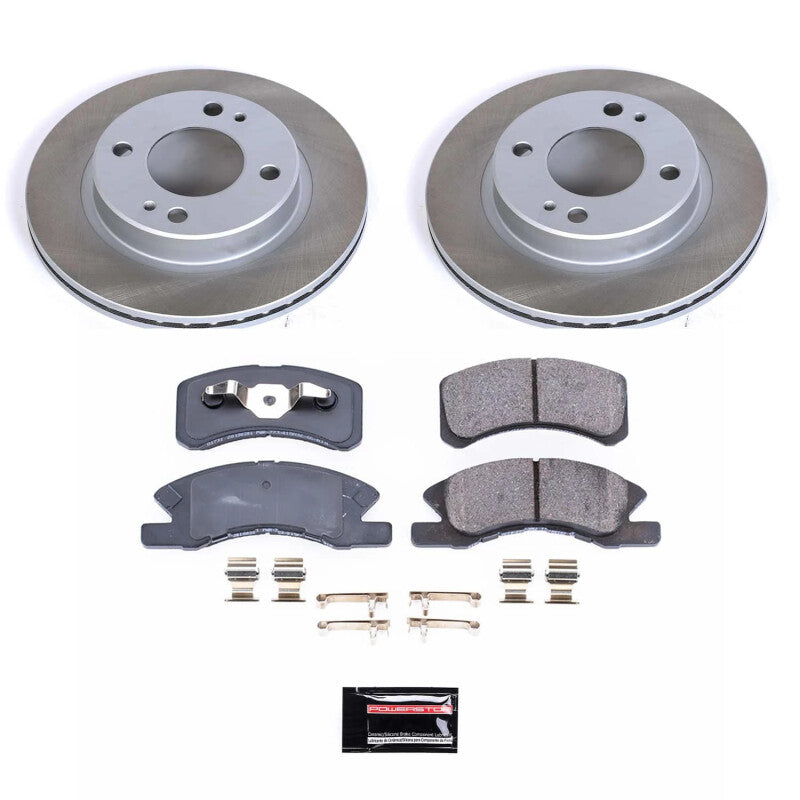 PowerStop Power Stop 14-15 Mitsubishi Mirage Front Semi-Coated Rotor Kit SC7217 SC7217 Photo - Primary
