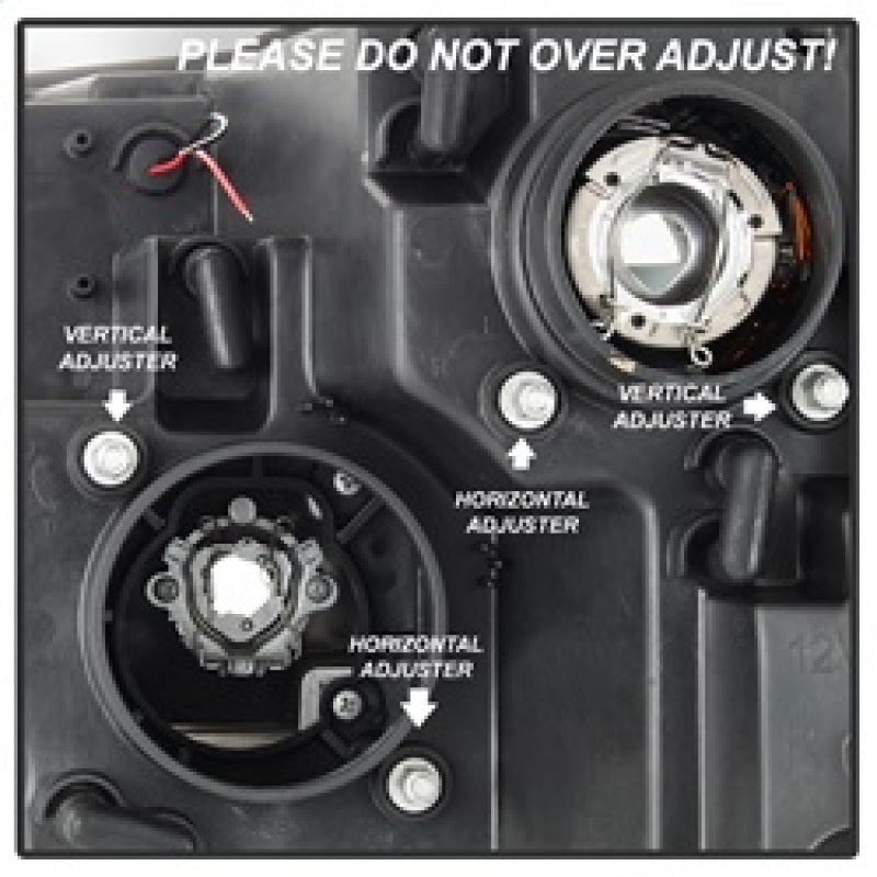 Spyder 09-16 Dodge Ram 1500 Version 2 Headlights Light Bar DRL Black PRO-YD-DR09V2-LBDRL-BK 5084811 5084811 Photo - Unmounted