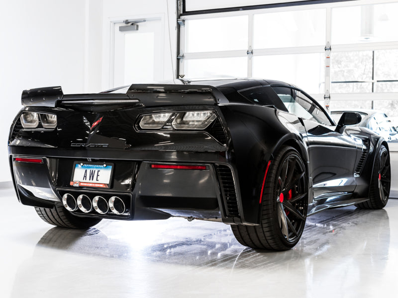AWE Tuning 14-19 Chevy Corvette C7 Z06/ZR1 (w/o AFM) Touring Edition Axle-Back Exhaust w/Chrome Tips 3015-42133 3015-42133 Photo - Mounted