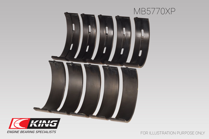 King Engine Bearings King Nissan VK45DD/E/ VK50VE/ Vk56DE/VD (Size 0.26) Main Bearing Set MB5770XP.026 MB5770XP.026 User 1
