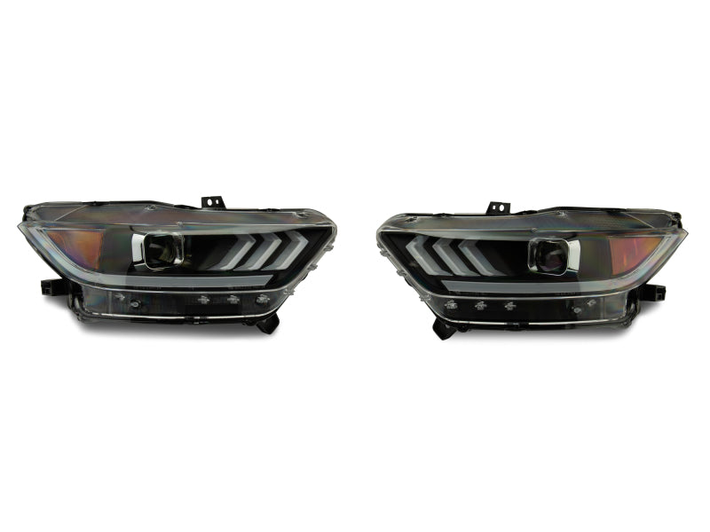 Raxiom 15-17 Ford Mustang Projector Headlights OEM HID Bulbs- Black Housing (Clear Lens) 407055 407055 Photo - Close Up