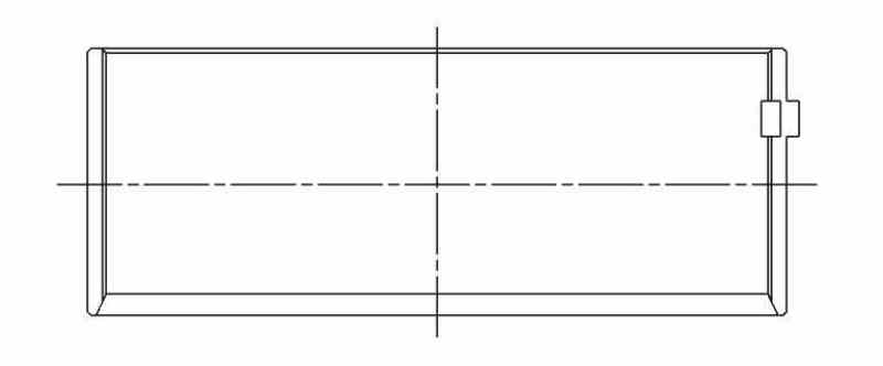 ACL Rod Bearing Set AEB8B743H-STD 8B743H-STD Technical Drawing