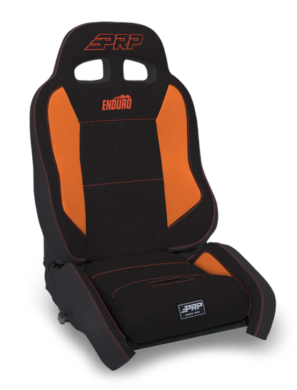 PRP Seats PRP EnduroCrawl Reclining Suspension Seat - Black/Orange Tweed - Driver A9001044-50-207 A9001044-50-207 Photo - Primary